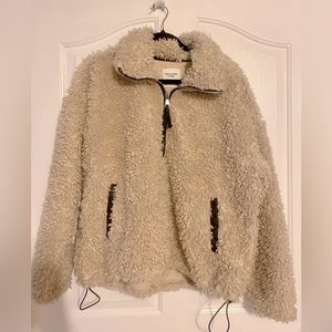 Abercrombie & Fitch Clinched Sherpa Half-zip